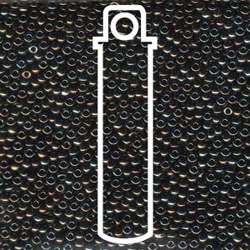 Miyuki 11/0 Rocaille Bead - 11-9458 - Metallic Brown Iris - 8.5gm Tube