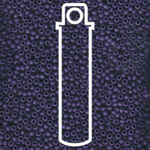 Miyuki 11/0 Rocaille Bead - 11-92075 - Matte Cobalt - 8.5gm Tube