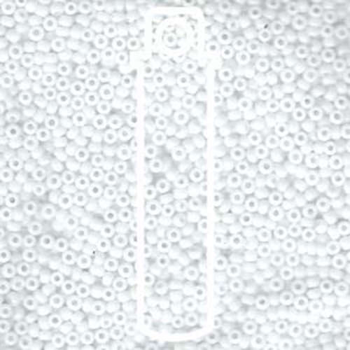 Miyuki 11/0 Rocaille Bead - 11-9402 - Opaque White - 8.5gm Tube