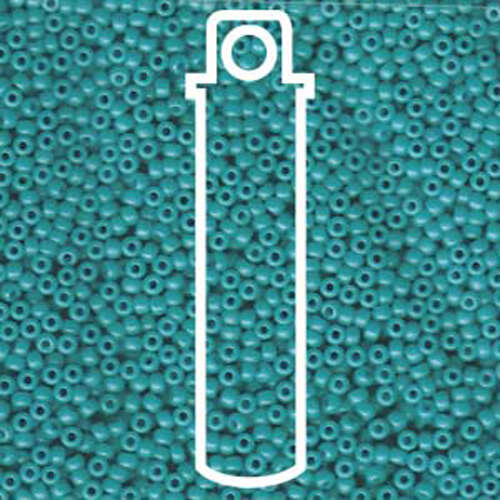 Miyuki 11/0 Rocaille Bead - 11-92050 - Special Dyed Bright Turquoise - 8.5gm Tube