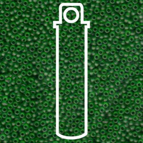 Miyuki 11/0 Rocaille Bead - 11-9146F - Matte Transparent Green - 8.5gm Tube