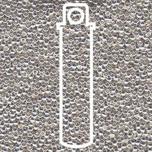 Miyuki 11/0 Rocaille Bead - 11-9961 - Sterling Silver Plated - 8.5gm Tube