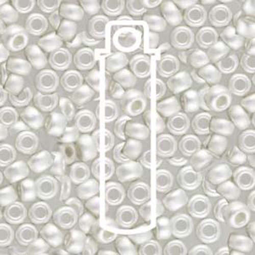 Miyuki 11/0 Rocaille Bead - 11-9961F - Frosted Sterling Silver Plated - 8.5gm Tube