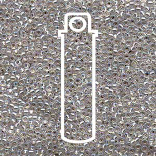 Miyuki 11/0 Rocaille Bead - 11-91001 - Crystal AB - 8.5gm Tube