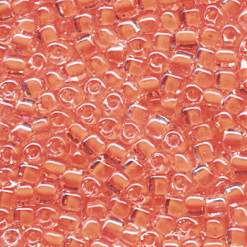 Miyuki 5/0 Triangle Bead - TR5-1111L - Coral Lined Crystal - 250gm Bag