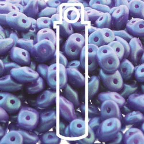 Super Duo 2.5mm x 5mm - DU0502010-24510 - Tropical Blue Grape - 22.5gm Tube