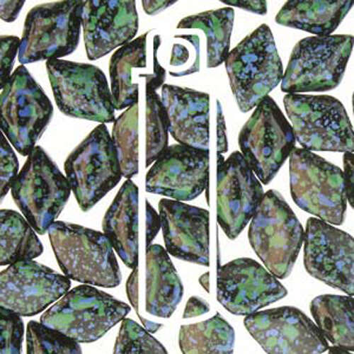 Gem Duo 8mm x 5mm - GD8523980-24404 - Jet Blue Confetti - 8gm Tube