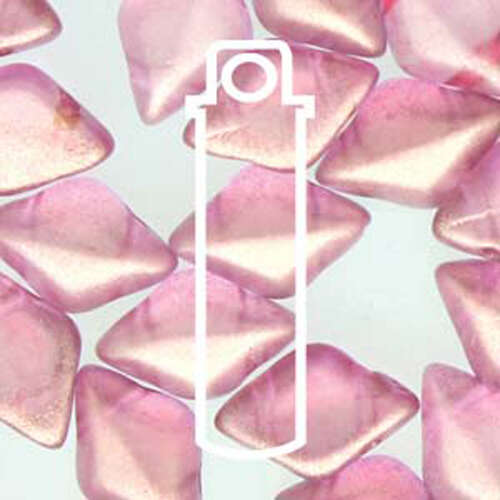 Gem Duo 8mm x 5mm - GD8500030-29259 - Halo Persian Pink - 8gm Tube