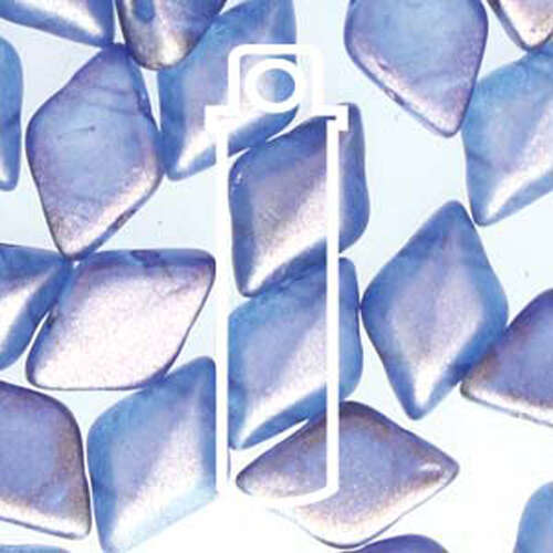 Gem Duo 8mm x 5mm - GD8500030-29264 - Halo Cerulean Blue - 8gm Tube