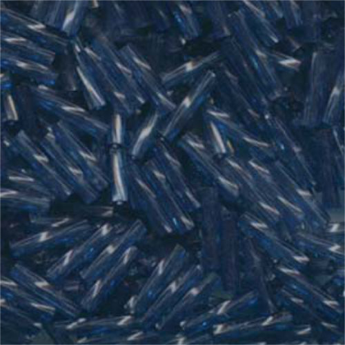 Miyuki 12mm Twisted Bugle Bead - TW2712-1710 - Transparent Dyed Montana - 250gm Bag