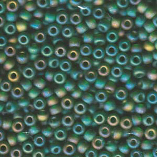Miyuki 6/0 Rocaille Bead - 6-9146FR - Matte Transparent Green AB - 250gm Bag