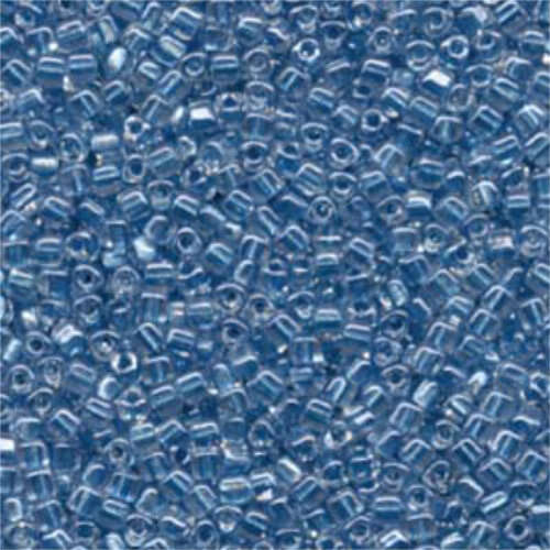 Miyuki 8/0 Triangle Bead - TR8-1529 - Light Blue Lined Crystal AB - 250gm Bag