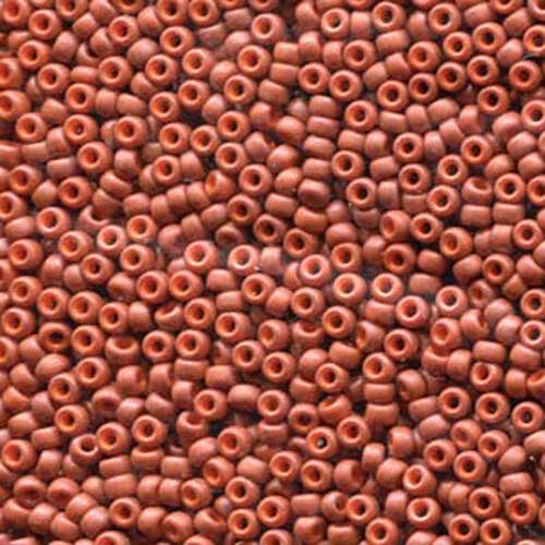 Miyuki 11/0 Rocaille Bead - 11-91236 - Opaque Terracotta - 100gm Bag