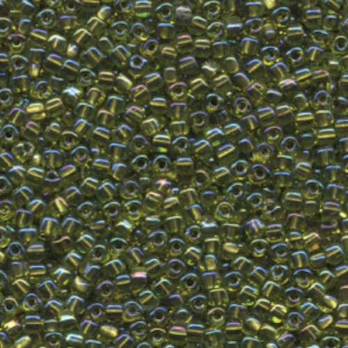 Miyuki 8/0 Triangle Bead - TR8-1813 - Chartreuse Lined Crystal AB - 250gm Bag