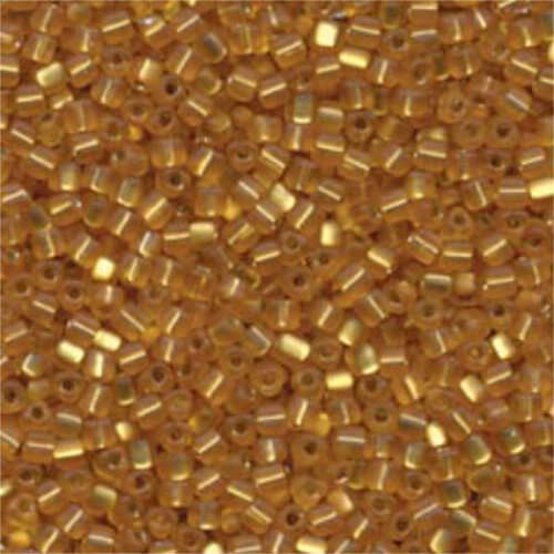Miyuki 8/0 Triangle Bead - TR8-2422F - Matte Silver Lined Topaz - 250gm Bag