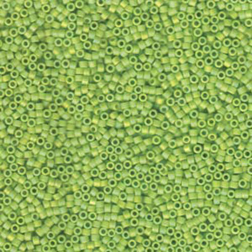 Miyuki 11/0 Delica Bead - DB876 - Matte Opaque Chartreuse AB - 100gm Bag