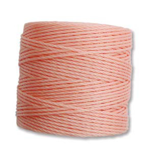 S-Lon Standard Twist Bead / Macrame Cord (TEX210) - Coral Pink - SLBC-CRP