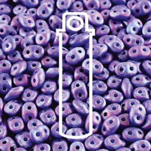 Super Duo 2.5mm x 5mm - DU0533050-85001 - Matte Royal Blue Nebula - 22.5gm Tube