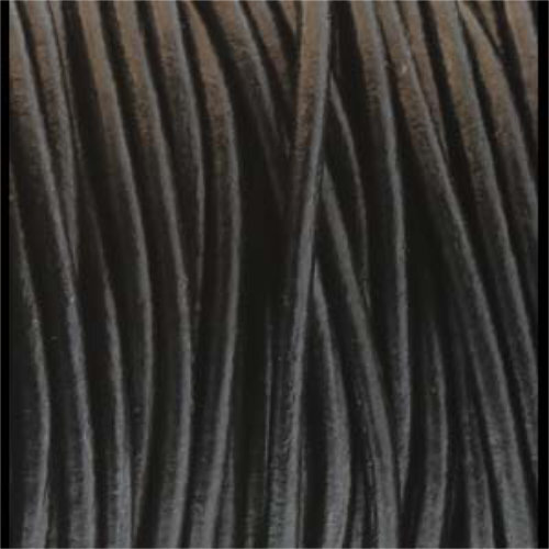 0.5mm Indian Leather Metallic Gunmetal - 25 Yards - 22.5 Metres Roll