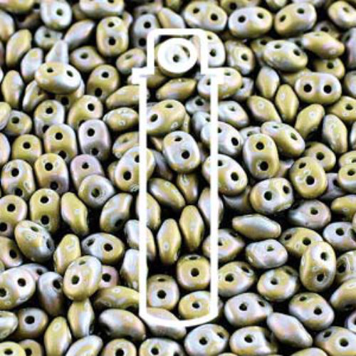 Super Duo 2.5mm x 5mm - DU0553410-85001 - Matte Wasabi Nebula - 22.5gm Tube