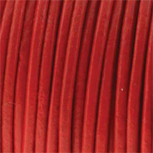 0.5mm Indian Leather Red - 25 Yards - 22.5 Metres Roll