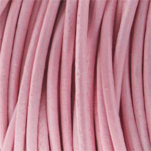 0.5mm Indian Leather Light Pink - 25 Yards - 22.5 Metres Roll