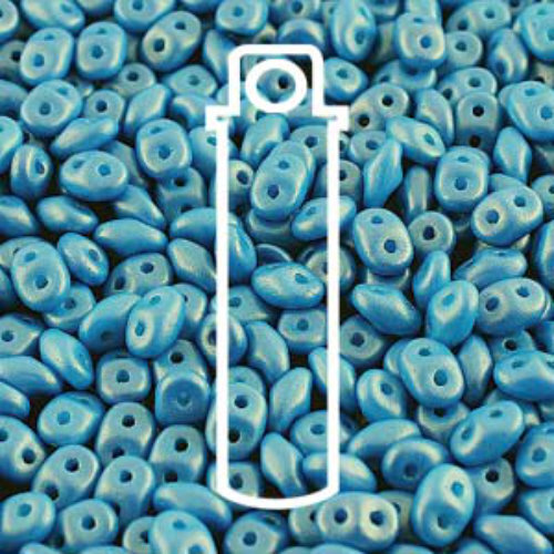 Super Duo 2.5mm x 5mm - DU0502010-24108 - Gold Shine Dark Cyan - 22.5gm Tube