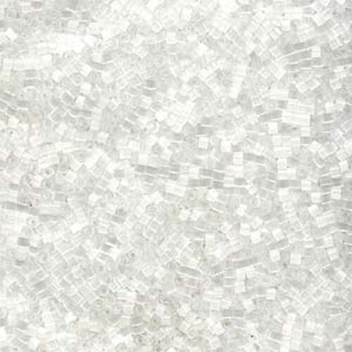 Miyuki 11/0 Delica Bead - DB635 - Silk Satin Crystal - 100gm Bag