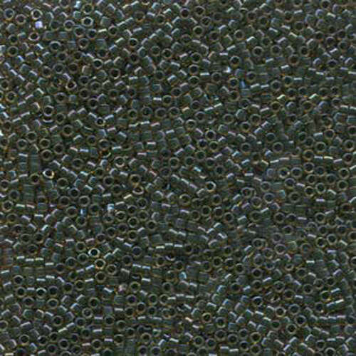 Miyuki 11/0 Delica Bead - DB273 - Lined Topaz/  Olive AB - 100gm Bag