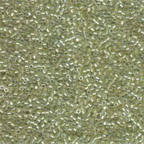 Miyuki 11/0 Delica Bead - DB903 - Sparkling Peridot Lined Crystal - 100gm Bag