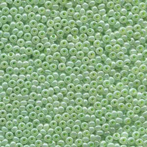 Preciosa 11/0 Rocaille Seed Beads - SB11-37154 - Light Green Ceylon - 250gm Bag