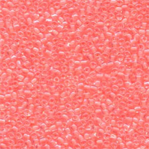 Miyuki 10/0 Triangle Bead - TR10-1122 - Salmon Lined Crystal - 250gm Bag