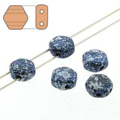 Honeycomb 6mm - HC0623980-45706 - Tweedy Blue - 30 Bead Strand