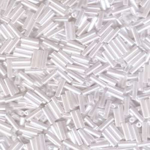 Miyuki 6mm Bugle Bead - BGL2-9528-TB - Ceylon White Pearl - 250gm Bag