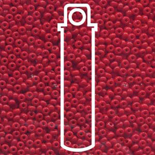 Preciosa 8/0 Rocaille Seed Beads - SB8-93190 - Red - 22gm Tube