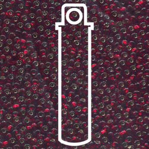 Preciosa 8/0 Rocaille Seed Beads - SB8-97120 - Silver Lined Garnet - 22gm Tube