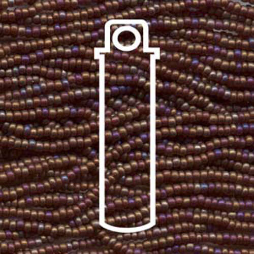 Preciosa 11/0 Rocaille Seed Beads - SB11-91120M - Matt Garnet AB - 24gm Tube
