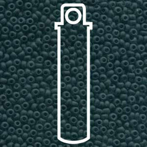 Preciosa 6/0 Rocaille Seed Beads - SB6-23980M - Matt Opaque Jet - 20gm Tube