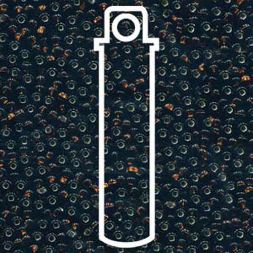 Preciosa 8/0 Rocaille Seed Beads - SB8-17140 - Silver Lined Dark Topaz - 22gm Tube