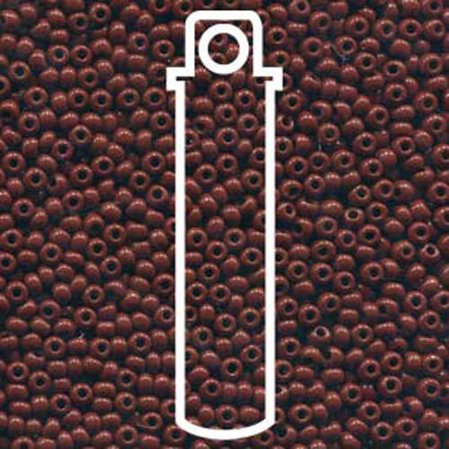 Preciosa 11/0 Rocaille Seed Beads - SB11-13600 - Opaque Brown - 24gm Tube