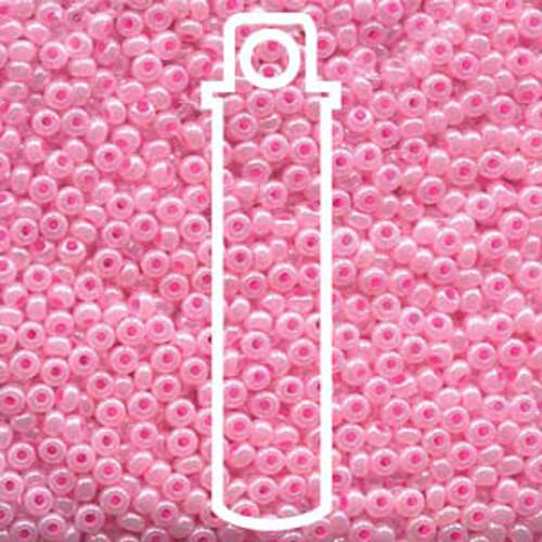 Preciosa 8/0 Rocaille Seed Beads - SB8-37175 - Pink Ceylon - 22gm Tube
