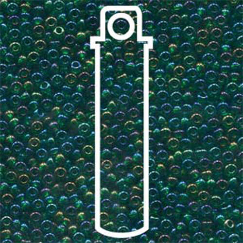 Preciosa 8/0 Rocaille Seed Beads - SB8-51060 - Transparent Green AB - 22gm Tube