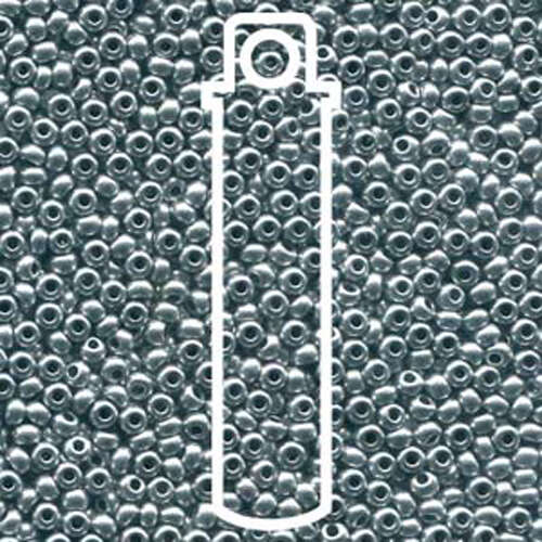 Preciosa 11/0 Rocaille Seed Beads - SB11-01700 - Bright Silver - 24gm Tube
