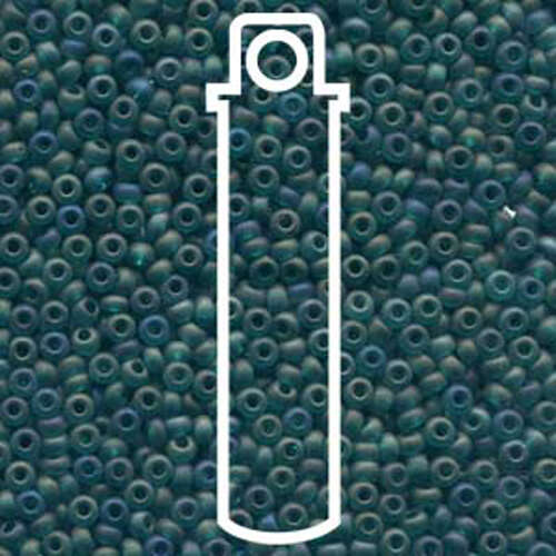 Preciosa 8/0 Rocaille Seed Beads - SB8-51710M - Emerald Matte AB - 22gm Tube