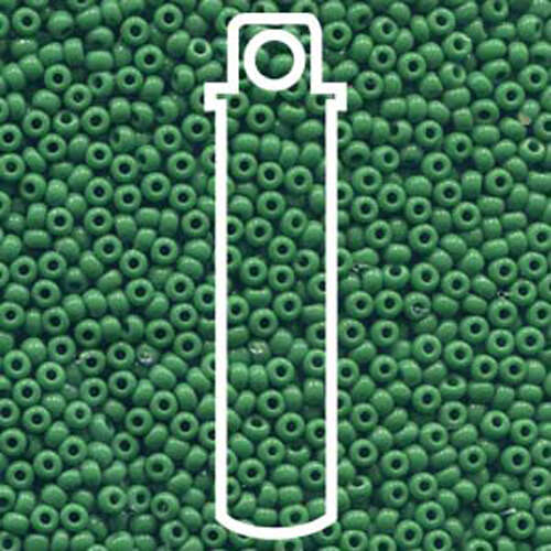 Preciosa 8/0 Rocaille Seed Beads - SB8-53250 - Opaque Green - 22gm Tube