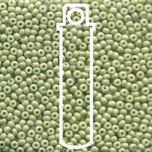 Preciosa 11/0 Rocaille Seed Beads - SB11-03152 - Light Olive Sol Gel - 24gm Tube
