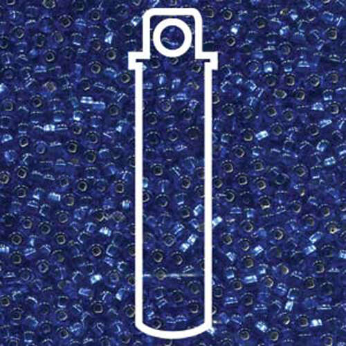 Preciosa 11/0 Rocaille Seed Beads - SB11-37050 - Silver Lined Sapphire - 24gm Tube