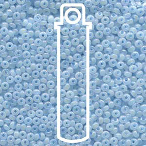 Preciosa 8/0 Rocaille Seed Beads - SB8-57534 - Blue Ceylon AB - 22gm Tube