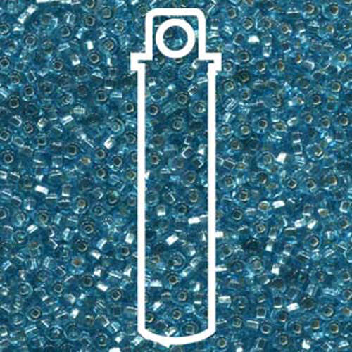 Preciosa 6/0 Rocaille Seed Beads - SB6-67000 - Silver Lined Light Aqua - 20gm Tube
