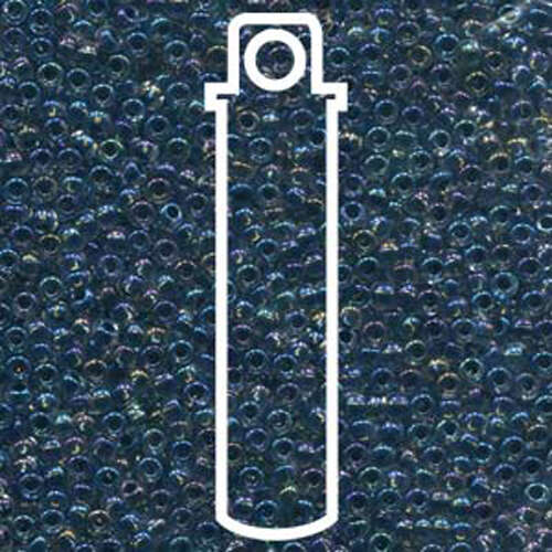 Preciosa 8/0 Rocaille Seed Beads - SB8-58549 - Black Lined Crystal AB - 22gm Tube